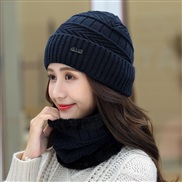 ( Navy blue)  hat woman Winter Korean style all-Purpose woolen  lady warm two