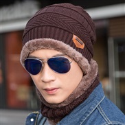 (Coffee )hat man woman Korean style velvet woolen Winter leisure knitting hedging