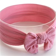 ( pink  bow ) occidental style Bohemia wind child belt Nylon bow width eadband