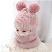 (     Pink)child hat Autumn and Winter man velvet thick knitting woolen woman