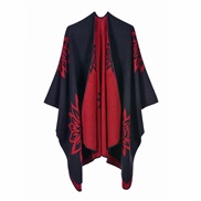 ( Navy blue red )lady Autumn and Winter long fashion scarf shawl two warm Double surface imitate sheep velvet