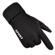 ( black) leather velvet glove man Winter Korean style Mittens warm velvet touch screen Outdoor wind Non-slip