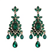 ( green)occidental style personality gem earrings fashion exaggerating drop pendant earring arring color