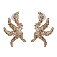 occidental style personality starfish big ear stud fashion woman all-Purpose more style crafts