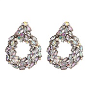 (AB)occidental style personality geometry earrings fashion color super earring