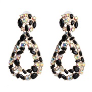 ( black)occidental style personality earrings same style gem arring fashion earring