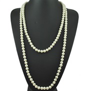 ( white)occidental style long style Pearl necklace  multilayer Pearl sweater chain  necklace