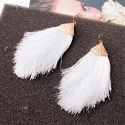 ( white)occidental style earrings Alloy head tassel spring color woman style earring new