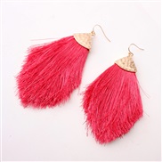 ( rose Red)occidental style earrings Alloy head tassel spring color woman style earring new
