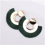 fashion ethnic style circle tassel earrings woman personality temperament occidental style all-Purpose brief pendant
