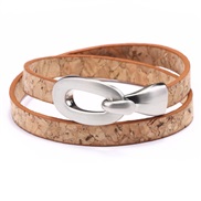 ( brown) lady bracelet Collar two trend Street Snap
