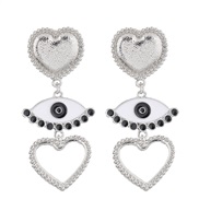 occidental style fashion Metal concise eyes love temperament ear stud