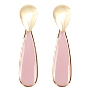 ( Pink)Korea transparent Acrylic earrings drop arring woman   lovely brief ear stud erring F