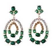 (  green)new earring  occidental style fashion Alloy diamond earrings