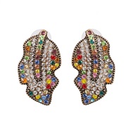 ( Color) retro eaf occidental style personality ear stud earrings