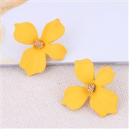 occidental style fashion  Metal concise flowers temperament ear stud