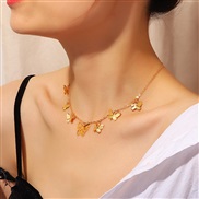 (NZ)occidental style   creative butterfly necklace fashion pendant clavicle chain
