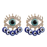 ( blue)UR eyes earrings star pendant eyes