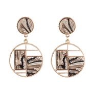 ( brown)occidental style fashion earrings Opal earring retro wind