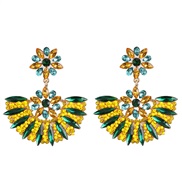 ( yellow)UR fashion sector earrings temperament beads diamond earring occidental style fashion