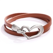( brown)new occidental style lady bracelet brief love small fresh chain Collar