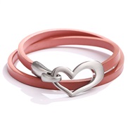 ( Pink)new occidental style lady bracelet brief love small fresh chain Collar