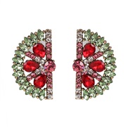 ( Color) glass diamond fruits arring Korea creative earrings woman all-Purpose ear stud