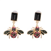 ( Color)animal insect earrings occidental style personality ear stud woman Earring