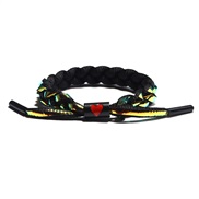 (  black) same style samll lion bracelet student lovers weave color rope