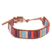 ( Color)  handmade weave leather bracelet  occidental style Bohemia creative