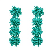 ( green) earrings occidental style wind fashion earring ear stud