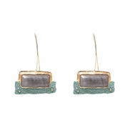 (00) occidental style retroins palace wind Metal earrings