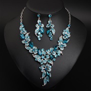 occidental style set  crystal necklace short clavicle luxurious fashion banquet woman