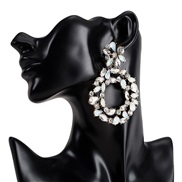 ( white)occidental styleearrings new cirque diamond Acrylic earrings woman Earring