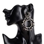 ( black)occidental styleearrings new cirque diamond Acrylic earrings woman arring