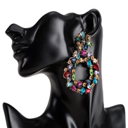( Color)occidental styleearrings new cirque diamond Acrylic earrings woman arring