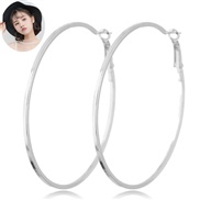 occidental style fashion  Metal concise circle temperament ear stud circle