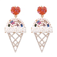 ( white)occidental style ear stud woman temperament brief earrings color