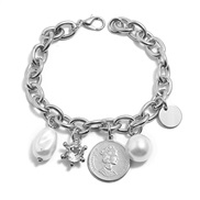 ( White K)fashion brief opening bracelet personality all-Purpose beauty head woman