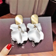 ( white)silver Korea personality earrings temperament rose earring occidental style exaggerating long style ear stud