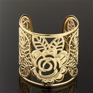 ( Gold)occidental style fashion brief  Alloy hollow rose bangle