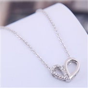 fine  Korean style fashion necklace  sweetOL bronze mosaic Double personality woman necklace