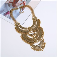 occidental style exaggerating retro carving necklace long style multilayer clavicle chain