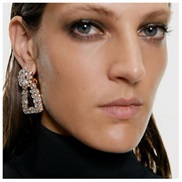 ( khaki)occidental style colorful diamond earrings fashion geometry Alloy diamond earring ra arring F