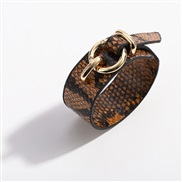 ( brown)trend cortex bangle  snakeskin leopard velvet Imitation leather leather