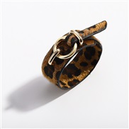 ( leopard print Dark brown)trend cortex bangle  snakeskin leopard velvet Imitation leather leather