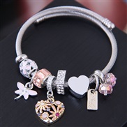 occidental style fashion  Metal all-PurposeDL concise love pendant more elements accessories personality bangle