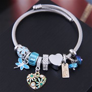 ( blue ) occidental style fashion  Metal all-PurposeDL concise love pendant more elements accessories personality ban