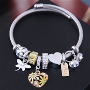 occidental style fashion  Metal all-PurposeDL concise love pendant more elements accessories personality bangle