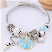 occidental style fashion  Metal all-PurposeDL concise Shells pendant more elements accessories personality bangle